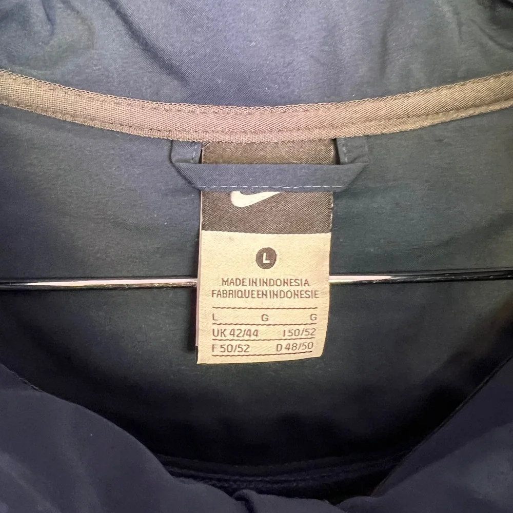 Nike Illinois Fighting Illini Jacket Mens L Navy Blue Softshell Sporty Casual
